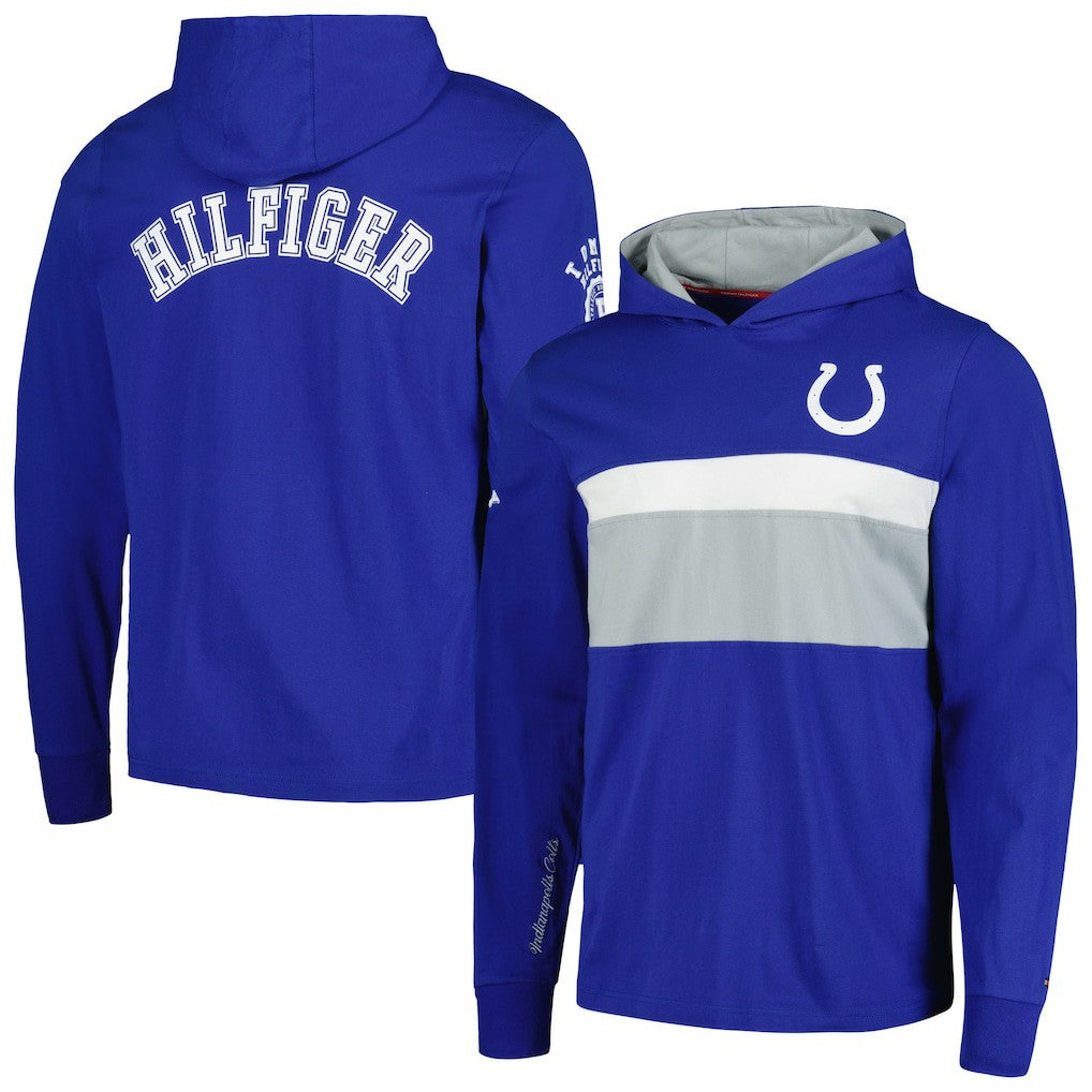 Indianapolis Colts Tommy Hilfiger Morgan Long Sleeve Hoodie T-Shirt | NFL New