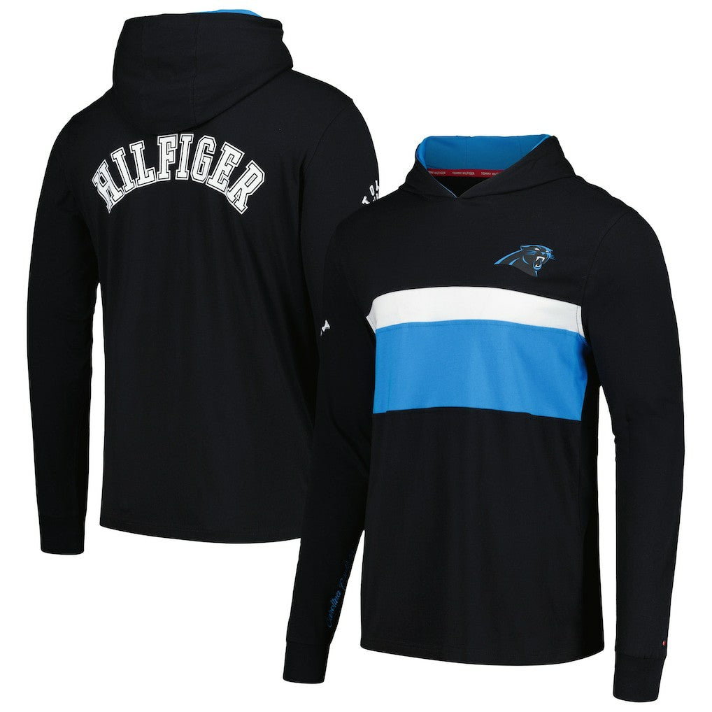 Carolina Panthers Tommy Hilfiger Morgan Long Sleeve Hoodie T-Shirt | NFL Online