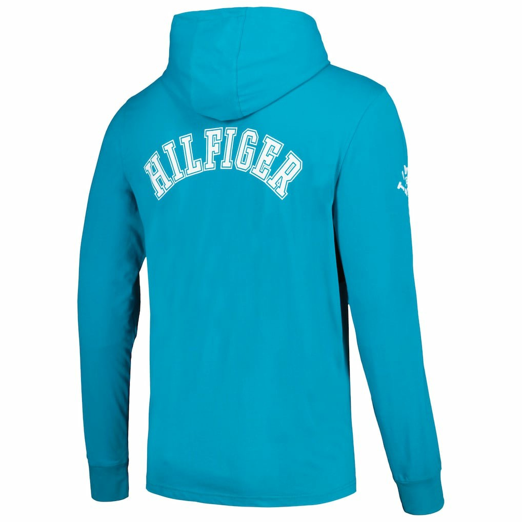 Miami Dolphins Tommy Hilfiger Morgan Long Sleeve Hoodie T-Shirt | NFL Discount