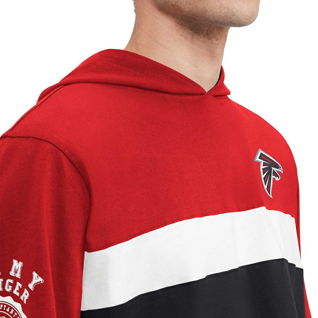 Atlanta Falcons Tommy Hilfiger Morgan Long Sleeve Hoodie T-Shirt | NFL Online