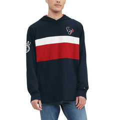 Houston Texans Tommy Hilfiger Morgan Long Sleeve Hoodie T-Shirt | NFL Discount