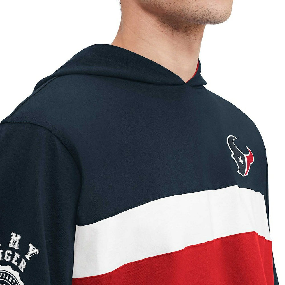 Houston Texans Tommy Hilfiger Morgan Long Sleeve Hoodie T-Shirt | NFL Discount