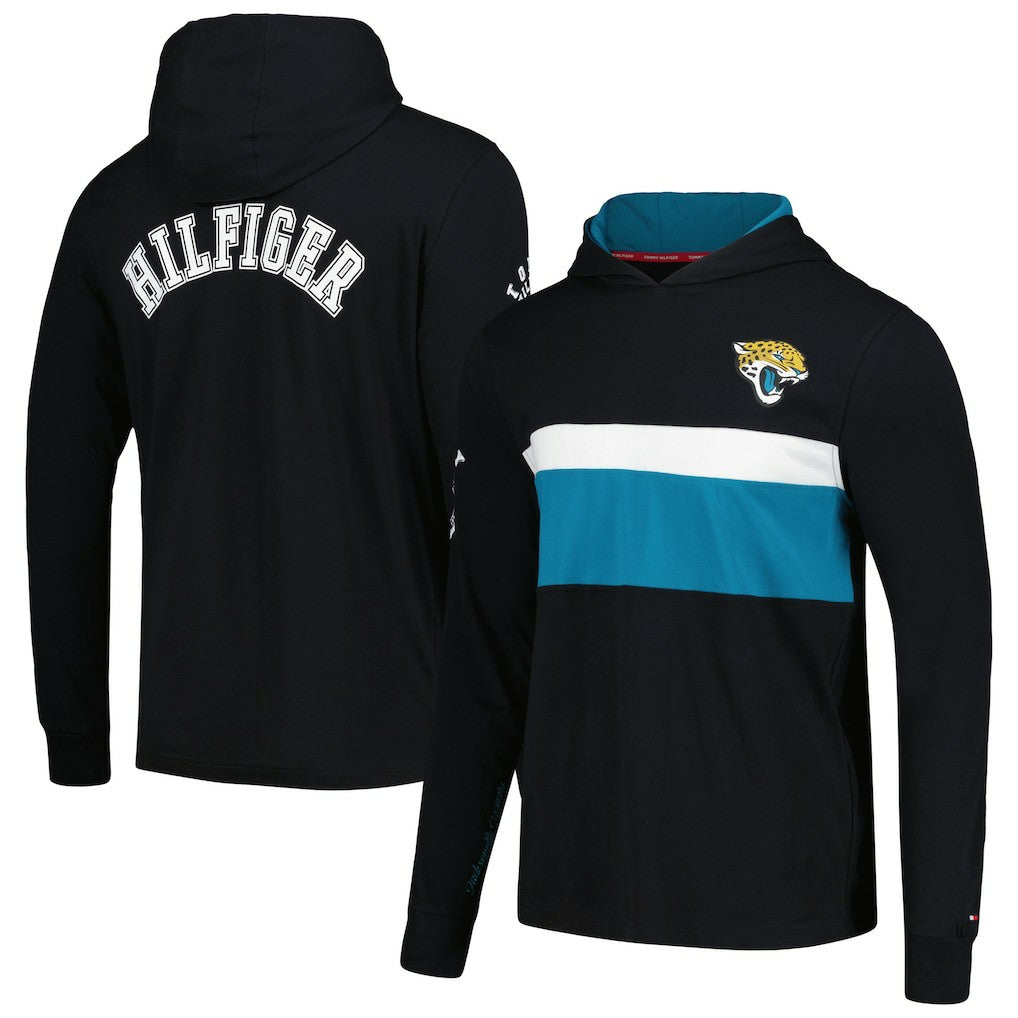 Jacksonville Jaguars Tommy Hilfiger Morgan Long Sleeve Hoodie T-Shirt | NFL Hot