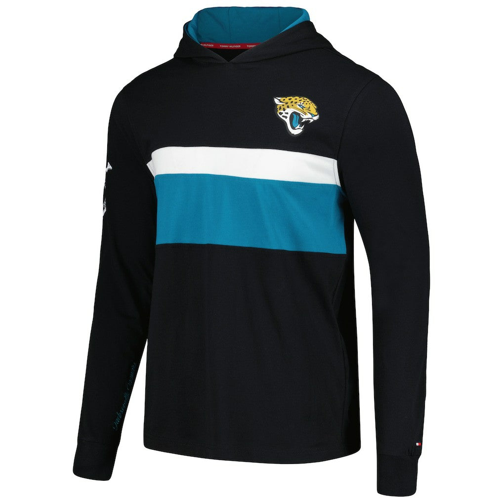 Jacksonville Jaguars Tommy Hilfiger Morgan Long Sleeve Hoodie T-Shirt | NFL Hot