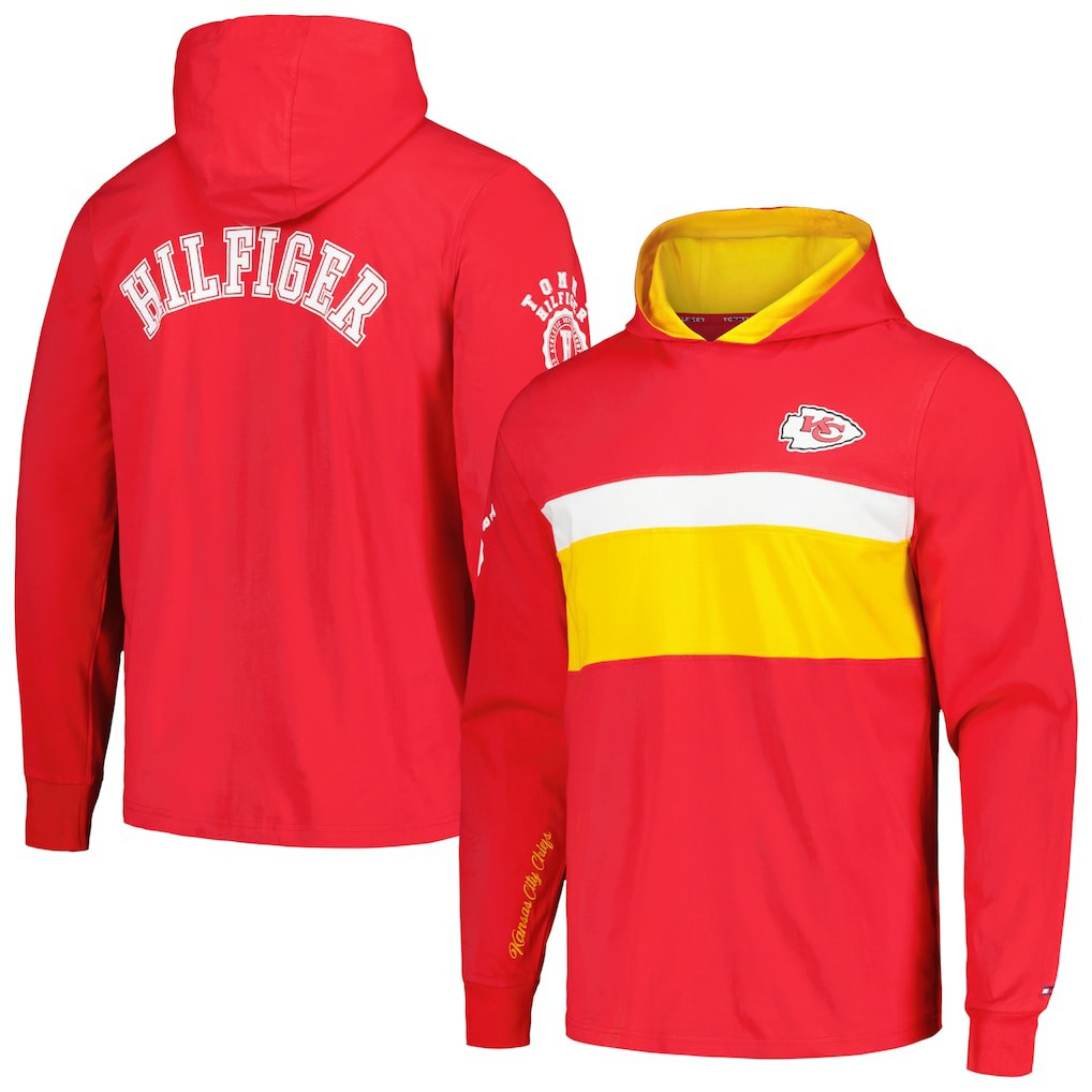 Kansas City Chiefs Tommy Hilfiger Morgan Long Sleeve Hoodie T-Shirt | NFL On sale