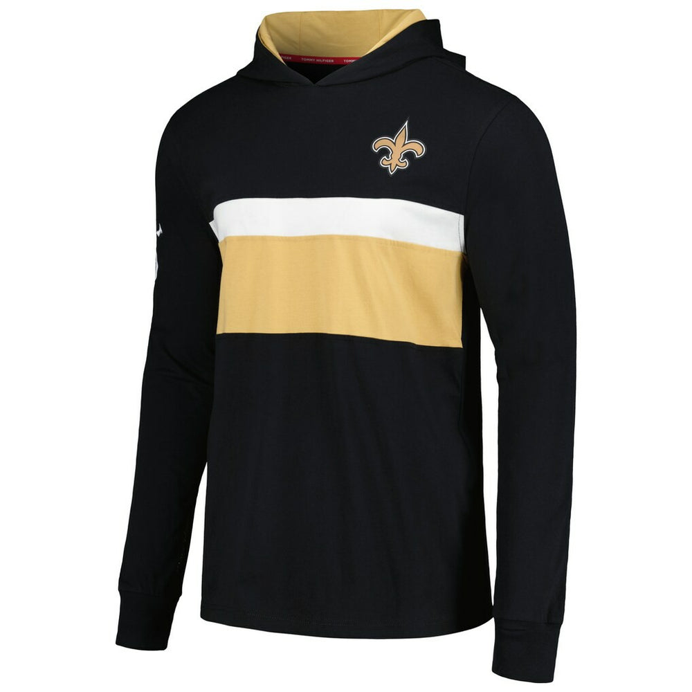 New Orleans Saints Tommy Hilfiger Morgan Long Sleeve Hoodie T-Shirt | NFL On sale