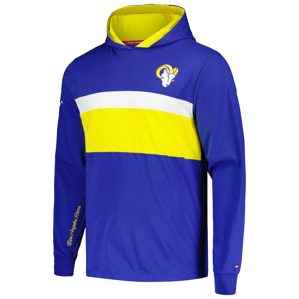Los Angeles Rams Tommy Hilfiger Morgan Long Sleeve Hoodie T-Shirt | NFL Discount