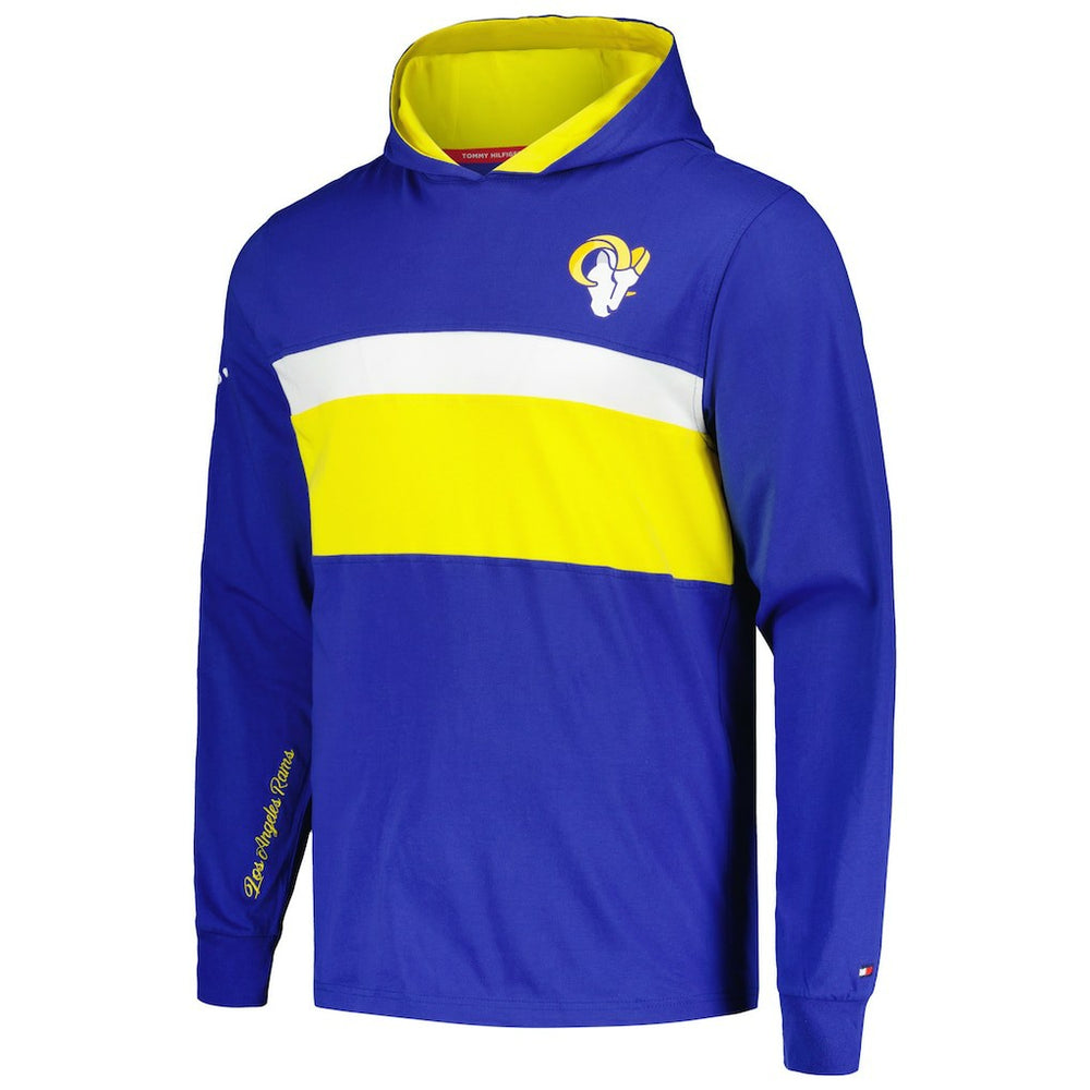 Los Angeles Rams Tommy Hilfiger Morgan Long Sleeve Hoodie T-Shirt | NFL Discount