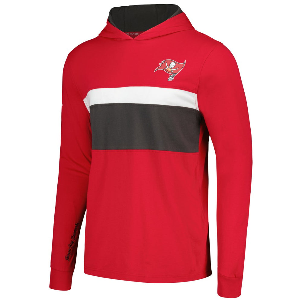 Tampa Bay Buccaneers Tommy Hilfiger Morgan Long Sleeve Hoodie T-Shirt | NFL Discount
