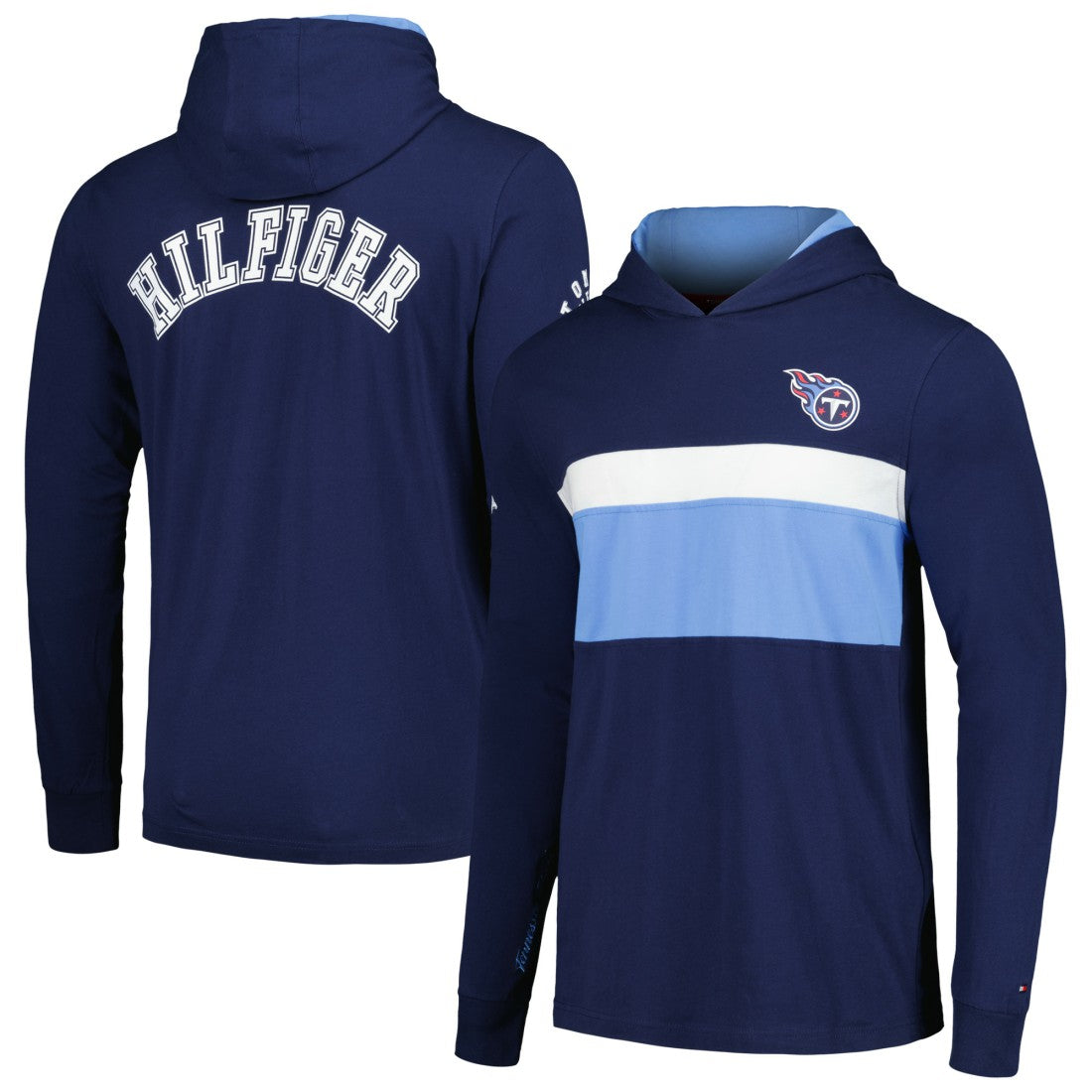 Tennessee Titans Tommy Hilfiger Morgan Long Sleeve Hoodie T-Shirt | NFL Online