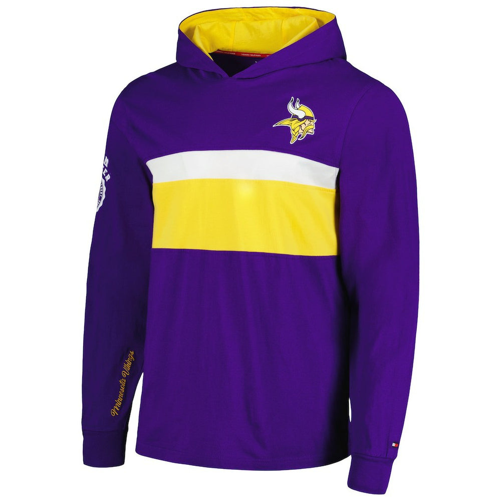 Minnesota Vikings Tommy Hilfiger Morgan Long Sleeve Hoodie T-Shirt | NFL New