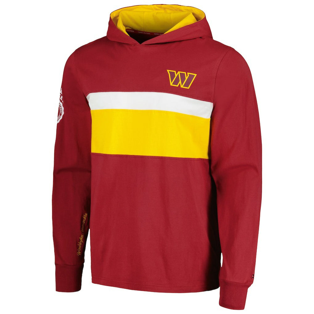 Washington Commanders Tommy Hilfiger Morgan Long Sleeve Hoodie T-Shirt | NFL Sale