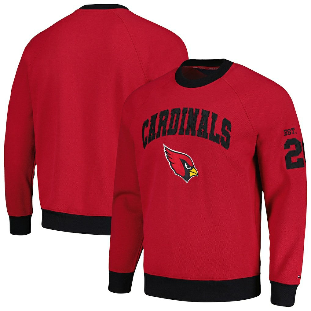 Arizona Cardinals Tommy Hilfiger Reese Raglan Tri-Blend Pullover Sweatshirt | NFL On sale