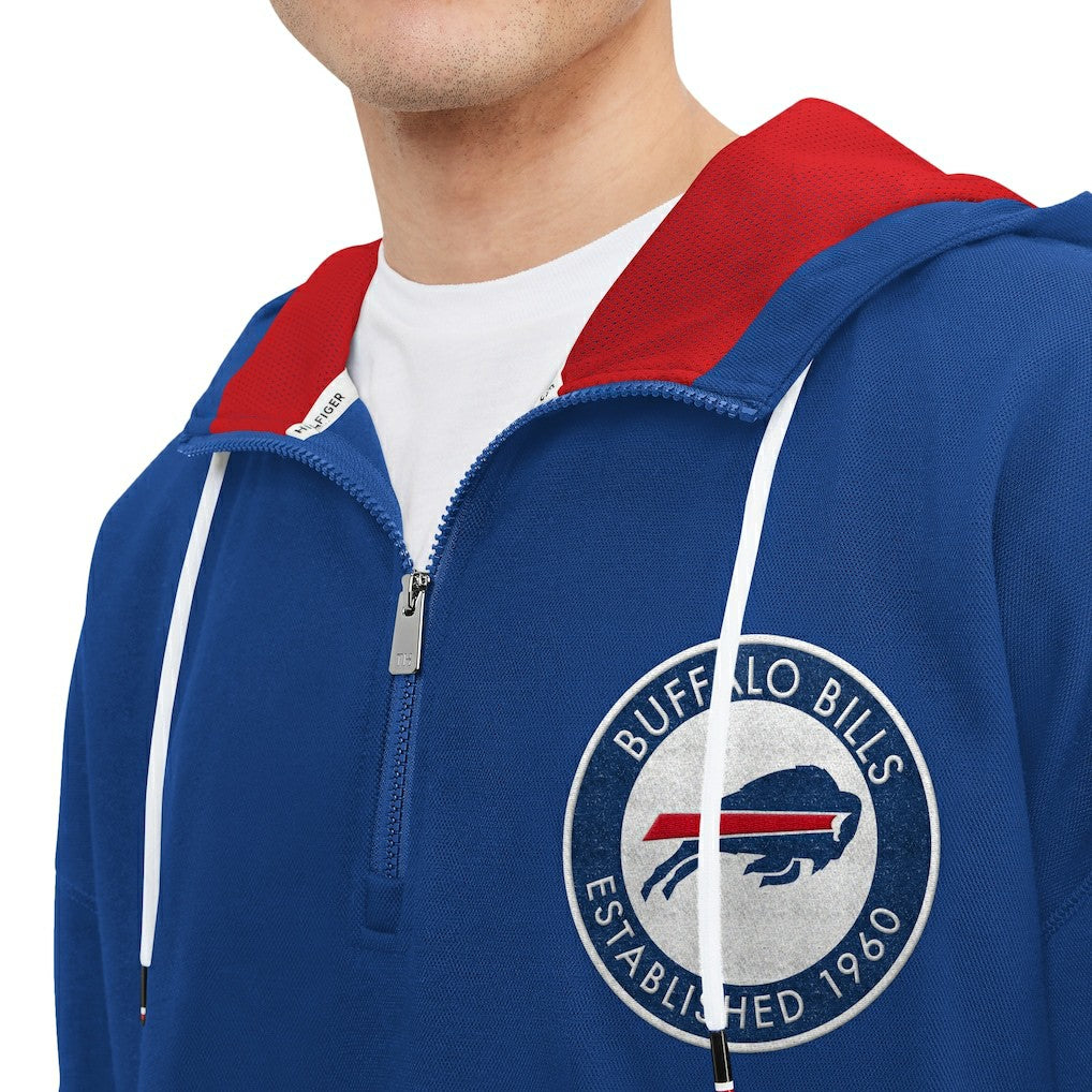 Buffalo Bills Tommy Hilfiger Aaron Quarter-Zip Hoodie | NFL On sale