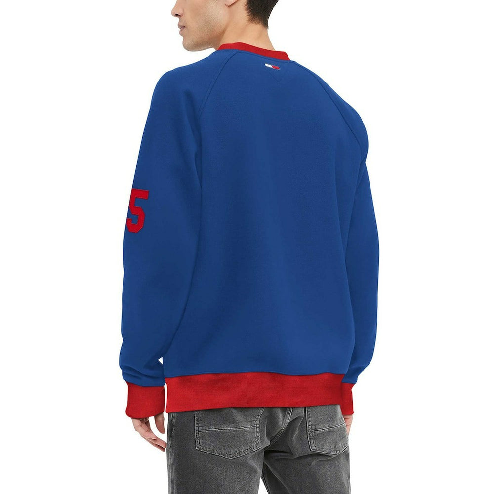 New York Giants Tommy Hilfiger Reese Raglan Tri-Blend Pullover Sweatshirt | NFL Outlet