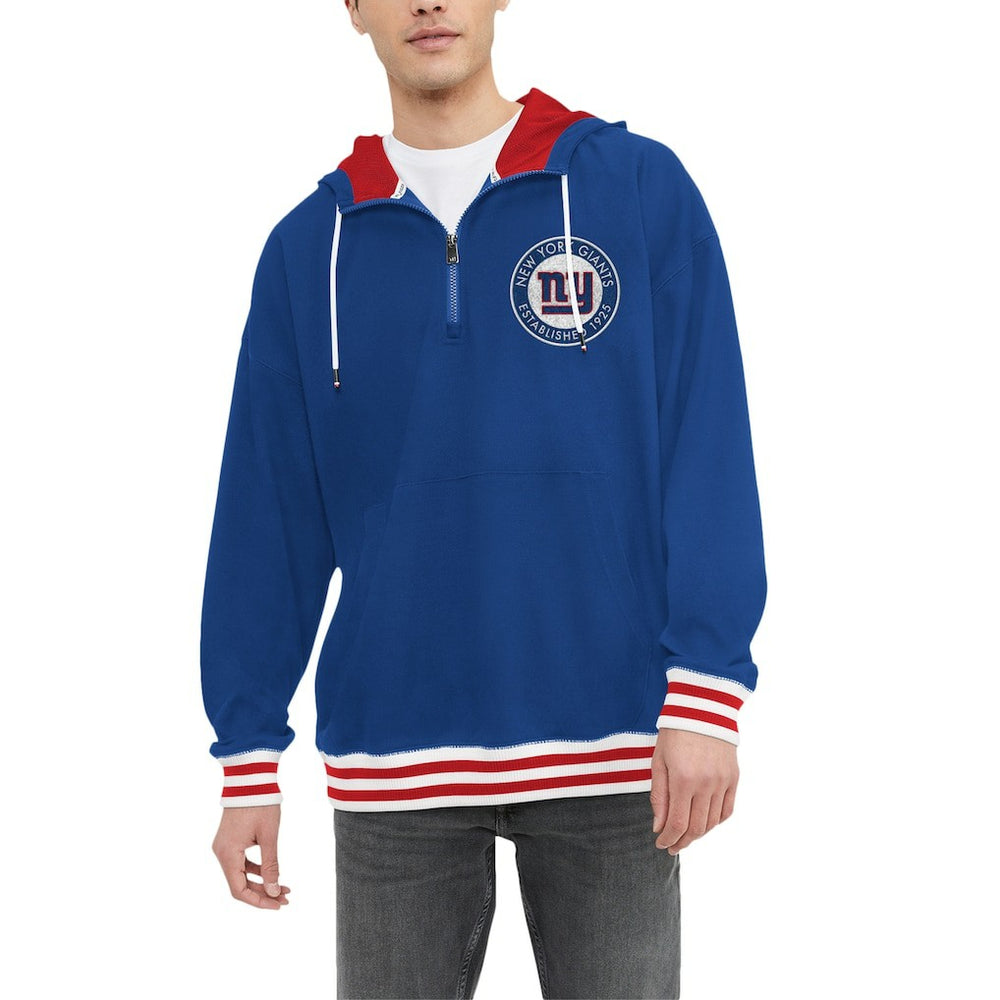New York Giants Tommy Hilfiger Aaron Quarter-Zip Hoodie | NFL US