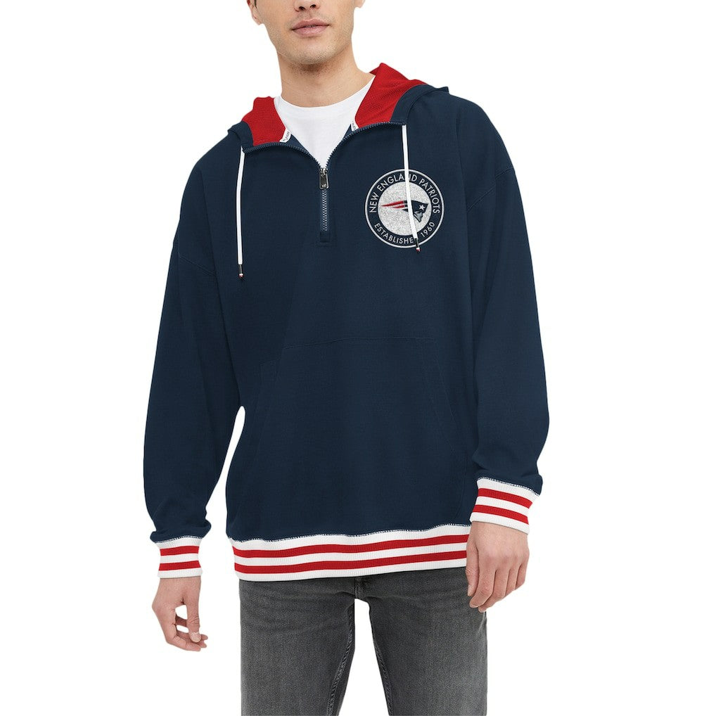 New England Patriots Tommy Hilfiger Aaron Quarter-Zip Hoodie | NFL Near me
