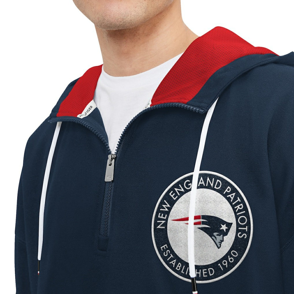 New England Patriots Tommy Hilfiger Aaron Quarter-Zip Hoodie | NFL Near me
