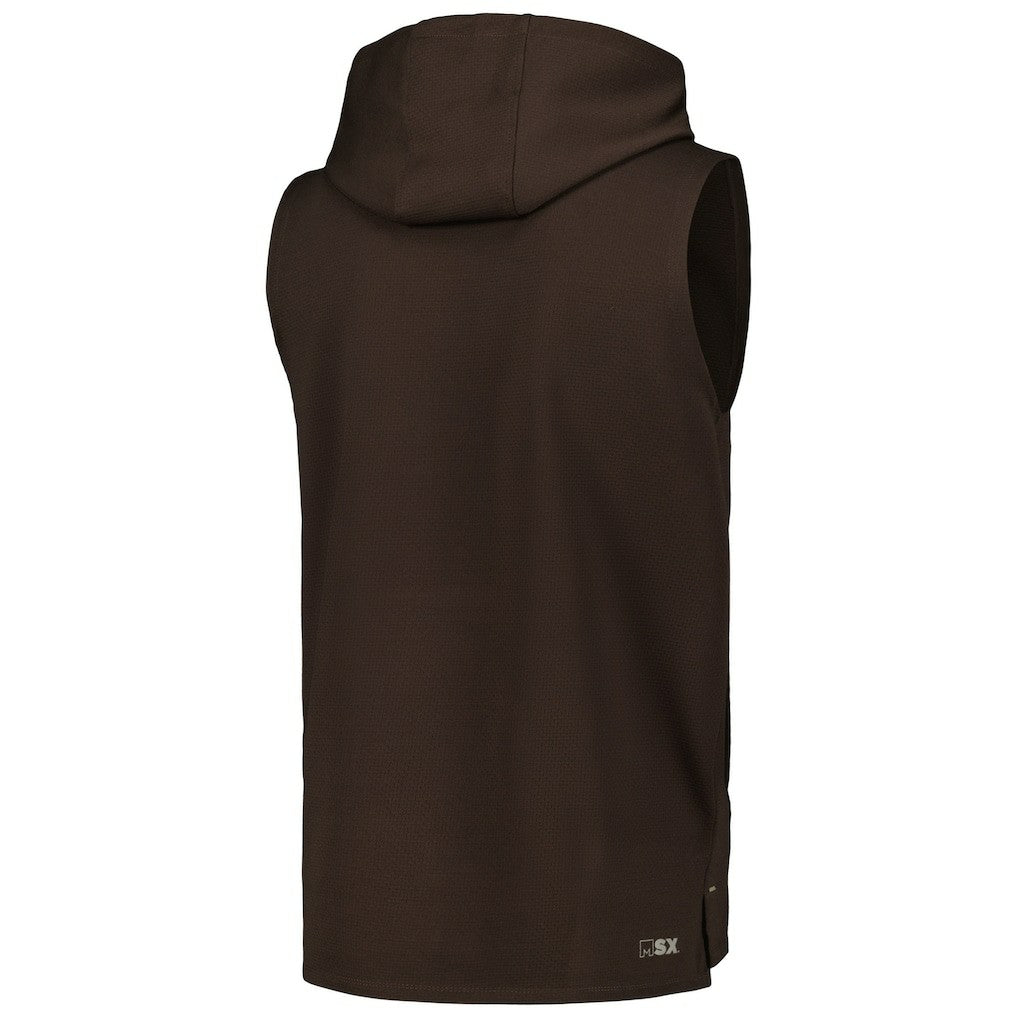 Cleveland Browns MSX by Michael Strahan Marathon Sleeveless Pullover Hoodie | NFL Online