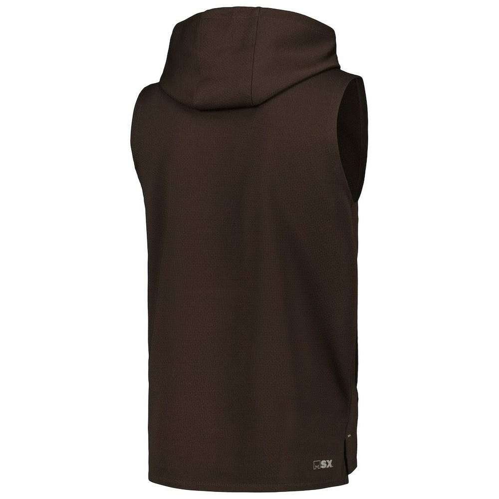 Cleveland Browns MSX by Michael Strahan Marathon Sleeveless Pullover Hoodie | NFL Online