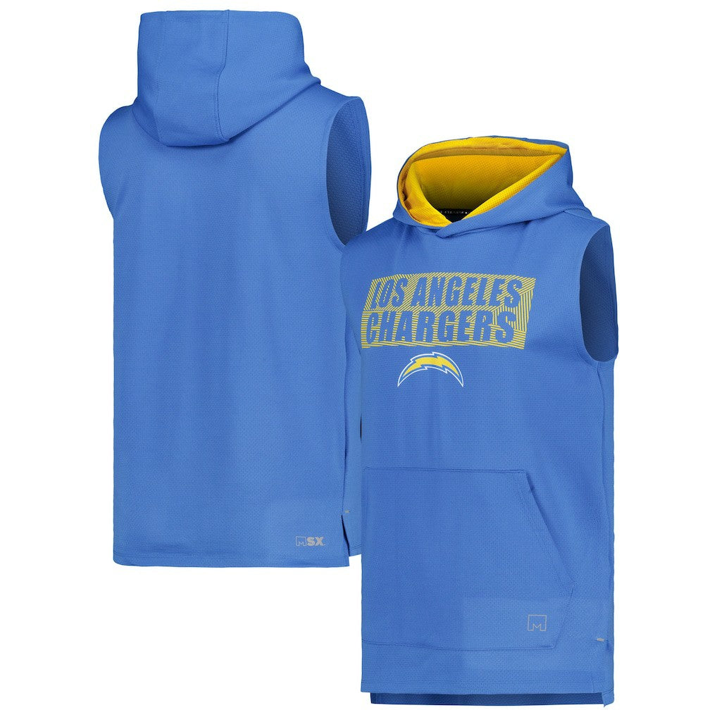 Los Angeles Chargers MSX by Michael Strahan Marathon Sleeveless Pullover Hoodie | NFL On sale