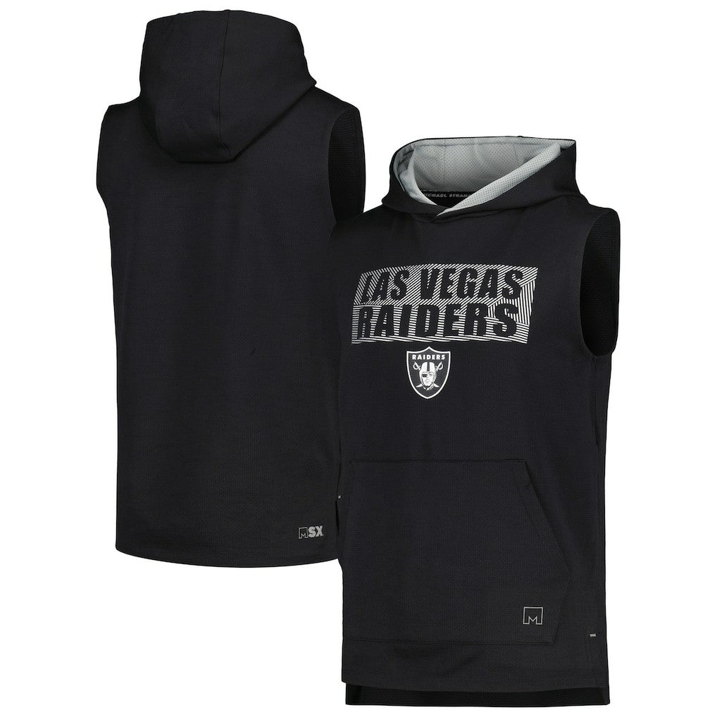 Las Vegas Raiders MSX by Michael Strahan Marathon Sleeveless Pullover Hoodie | NFL Near me