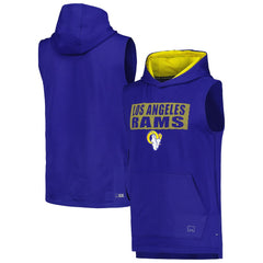 Los Angeles Rams MSX by Michael Strahan Marathon Sleeveless Pullover Hoodie | NFL Sale