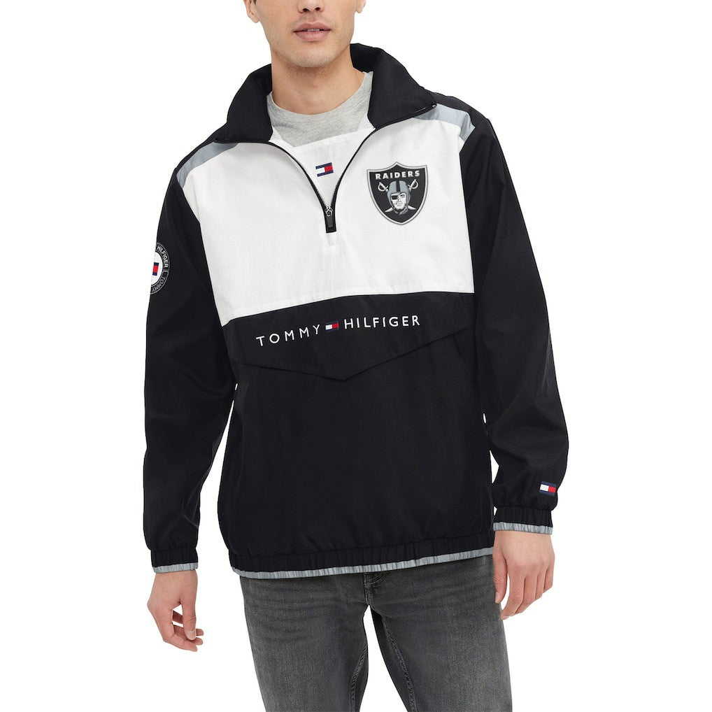 Las Vegas Raiders Tommy Hilfiger Carter Half-Zip Hooded Top | NFL Near me