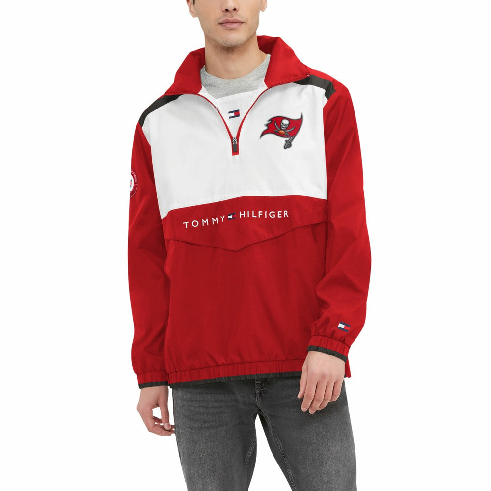 Tampa Bay Buccaneers Tommy Hilfiger Carter Half-Zip Hooded Top | NFL New