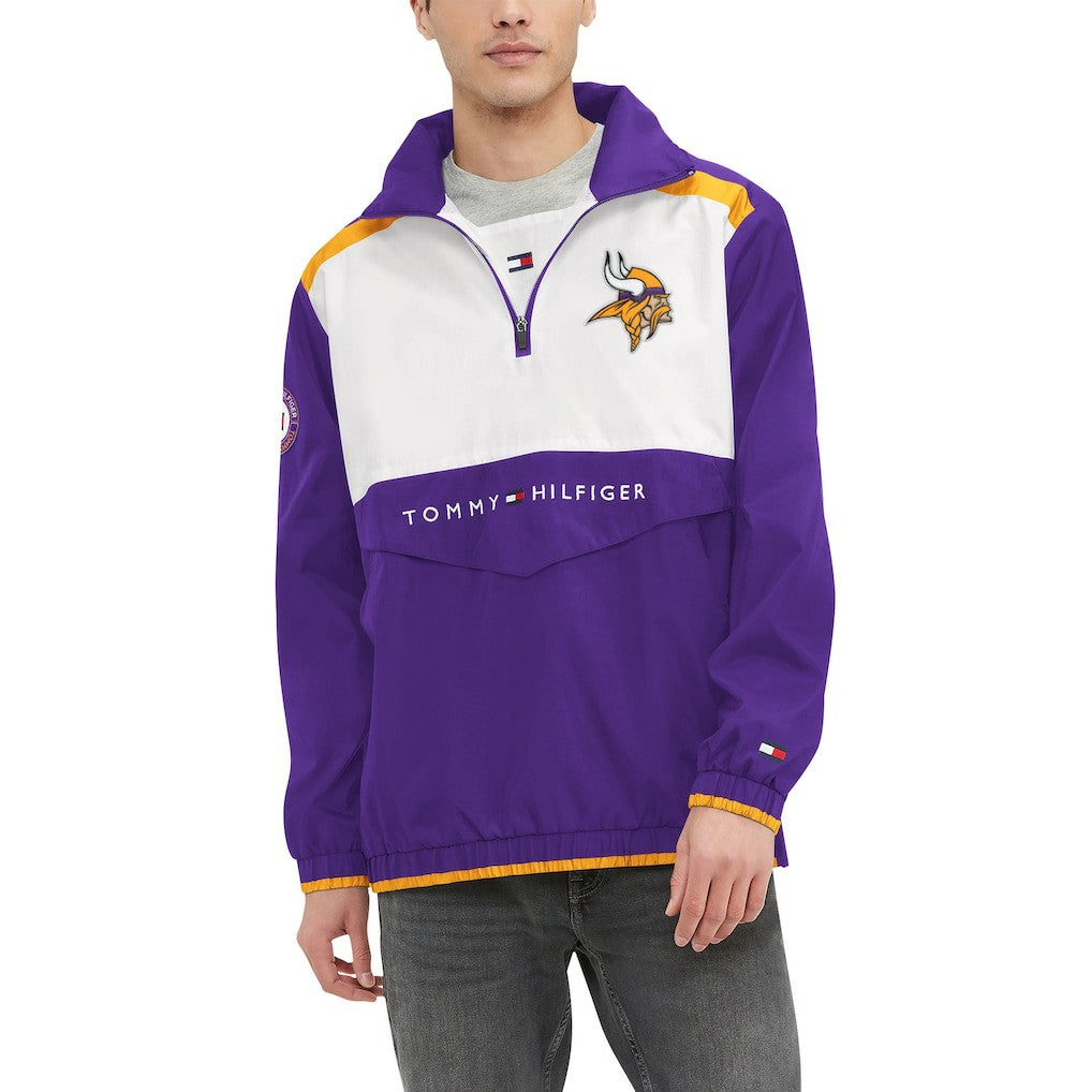 Minnesota Vikings Tommy Hilfiger Carter Half-Zip Hooded Top | NFL Near me
