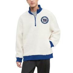 New York Giants Tommy Hilfiger Jordan Sherpa Quarter-Zip Sweatshirt | NFL US