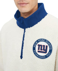 New York Giants Tommy Hilfiger Jordan Sherpa Quarter-Zip Sweatshirt | NFL US