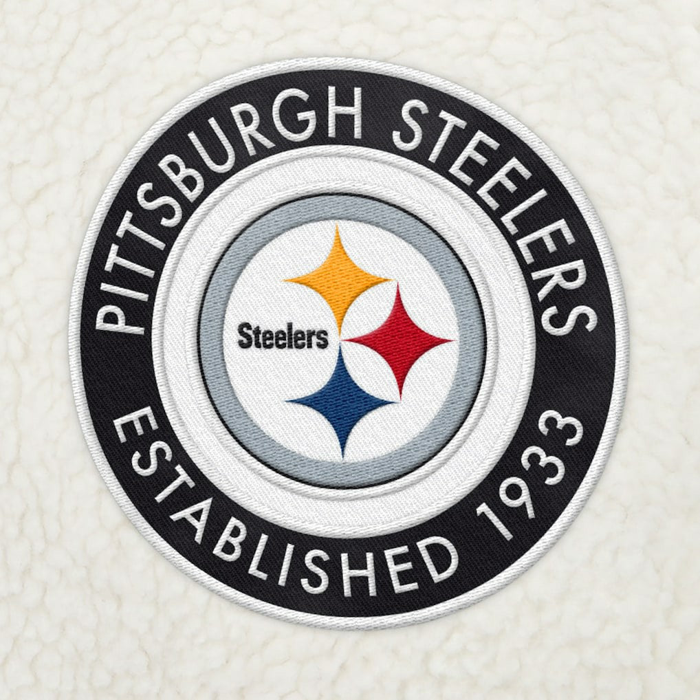 Pittsburgh Steelers Tommy Hilfiger Jordan Sherpa Quarter-Zip Sweatshirt | NFL Outlet