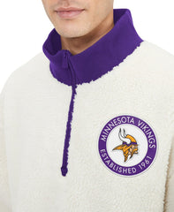 Minnesota Vikings Tommy Hilfiger Jordan Sherpa Quarter-Zip Sweatshirt | NFL Discount