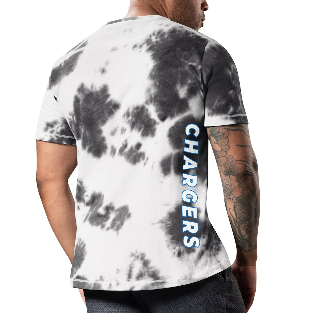 Los Angeles Chargers MSX by Michael Strahan Freestyle Tie-Dye T-Shirt | NFL On sale
