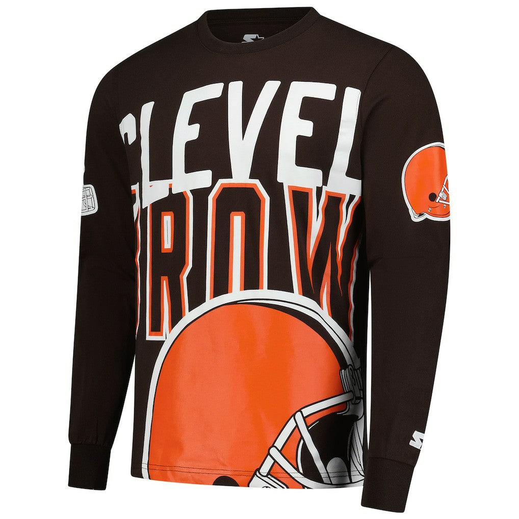 Cleveland Browns Starter Clutch Hit Long Sleeve T-Shirt | NFL Sale