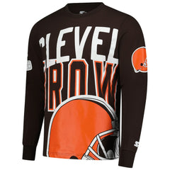 Cleveland Browns Starter Clutch Hit Long Sleeve T-Shirt | NFL Sale