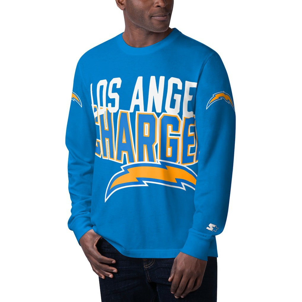 Los Angeles Chargers Starter Clutch Hit Long Sleeve T-Shirt | NFL Sale