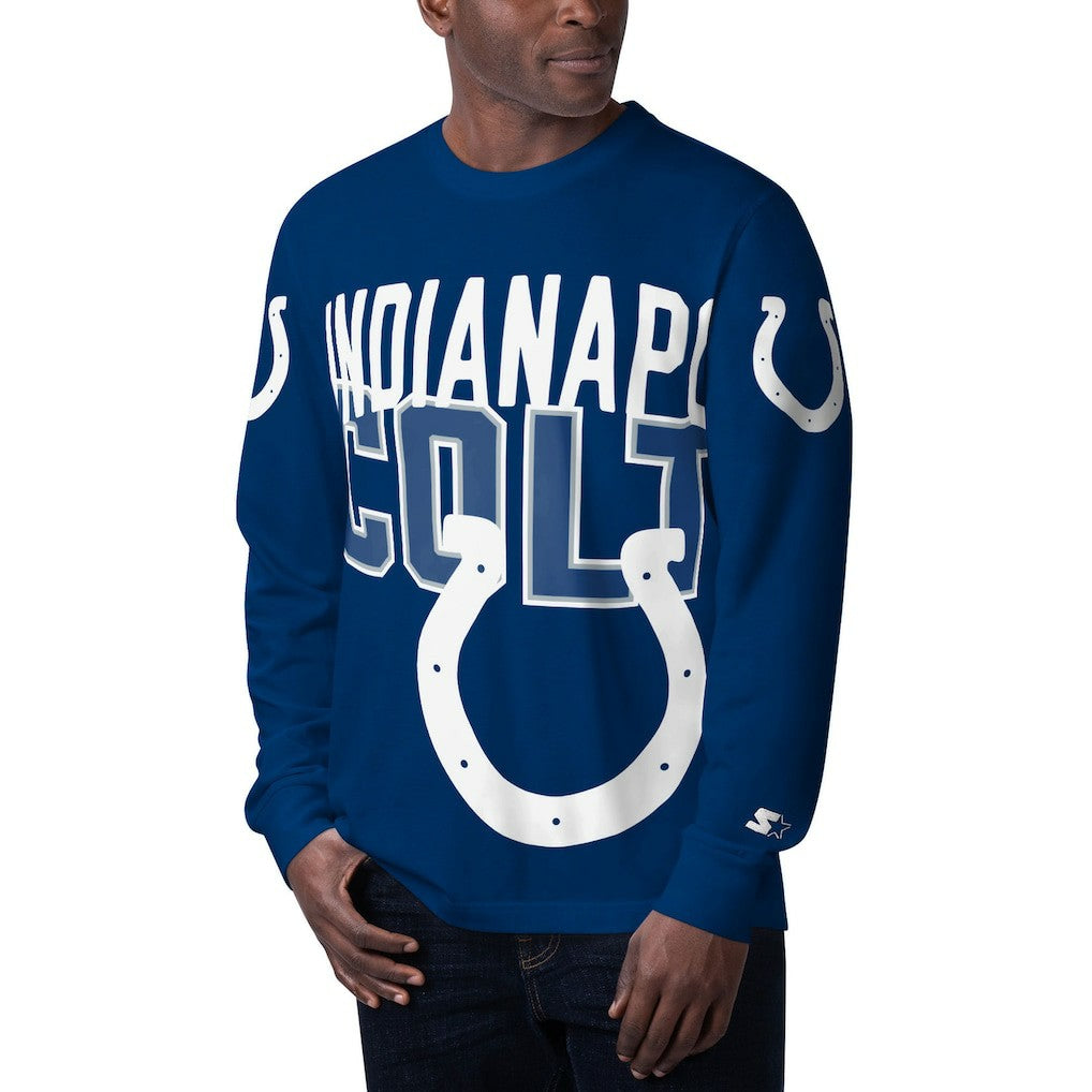 Indianapolis Colts Starter Clutch Hit Long Sleeve T-Shirt | NFL Near me