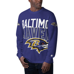 Baltimore Ravens Starter Clutch Hit Long Sleeve T-Shirt | NFL Outlet