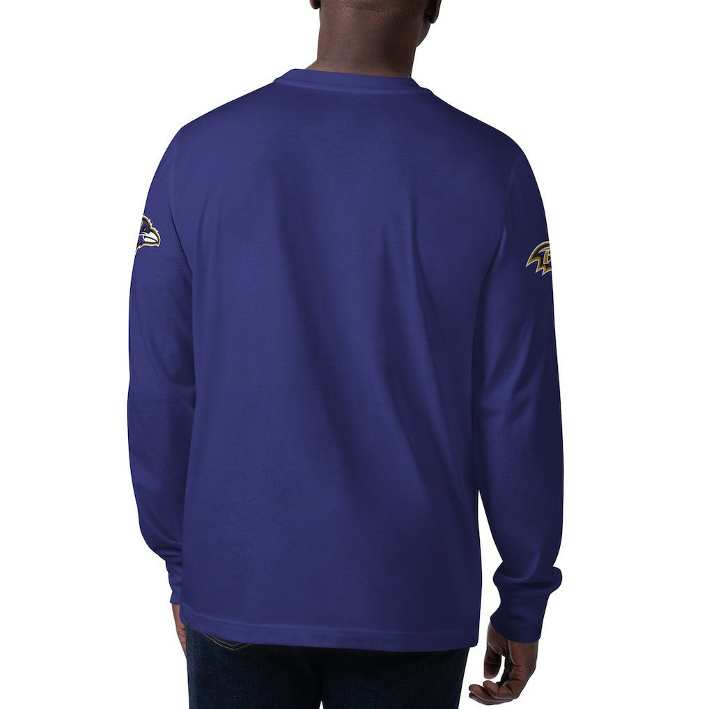 Baltimore Ravens Starter Clutch Hit Long Sleeve T-Shirt | NFL Outlet