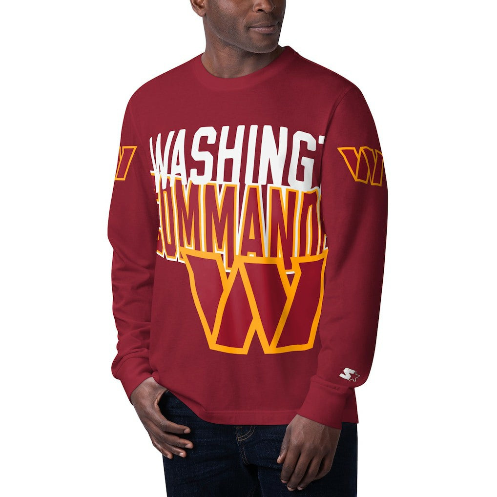 Washington Commanders Starter Clutch Hit Long Sleeve T-Shirt | NFL Online
