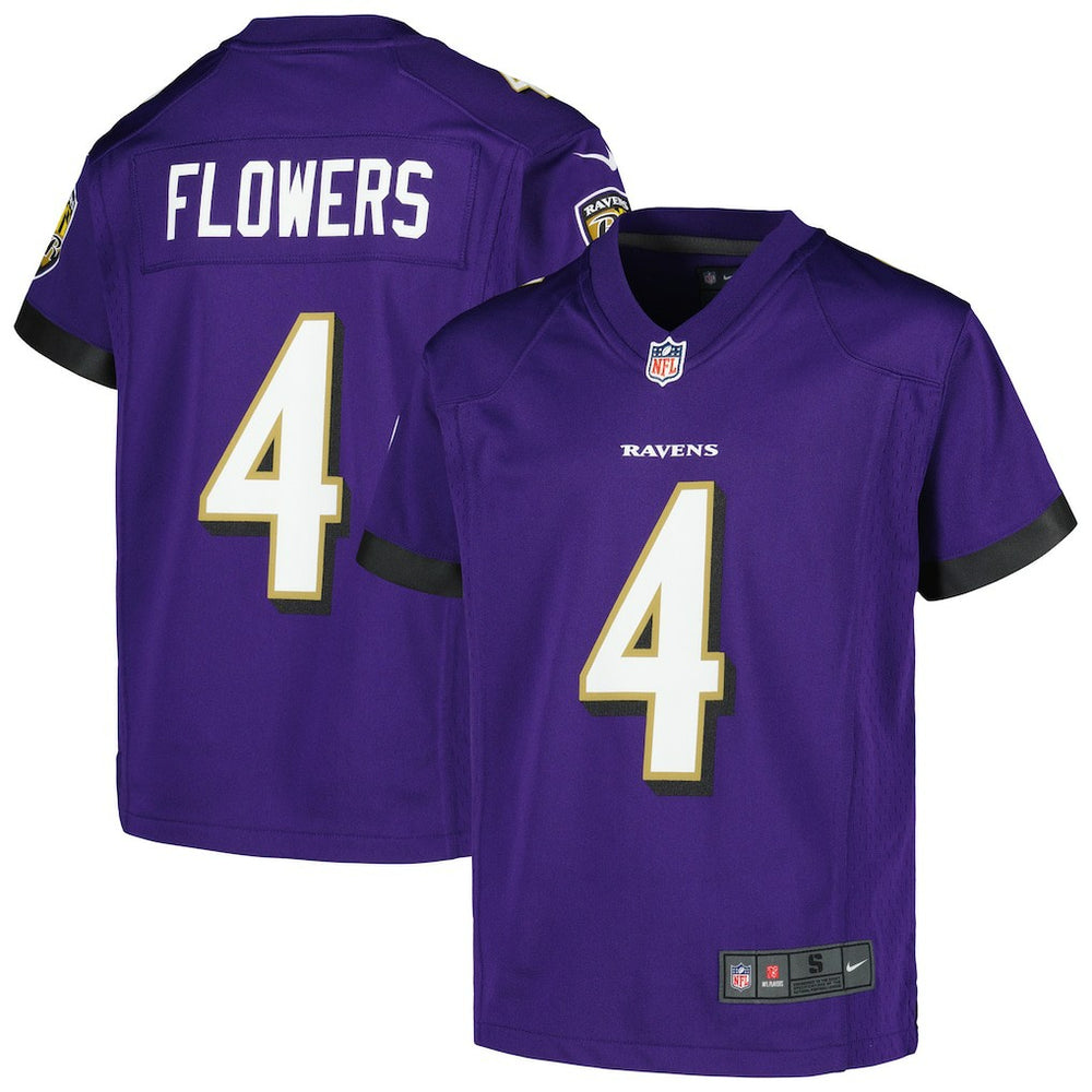 Baltimore Ravens Zay Flowers  Youth Game Jersey | NFL New