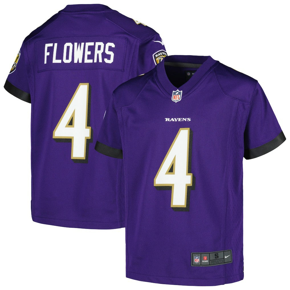 Baltimore Ravens Zay Flowers  Youth Game Jersey | NFL New
