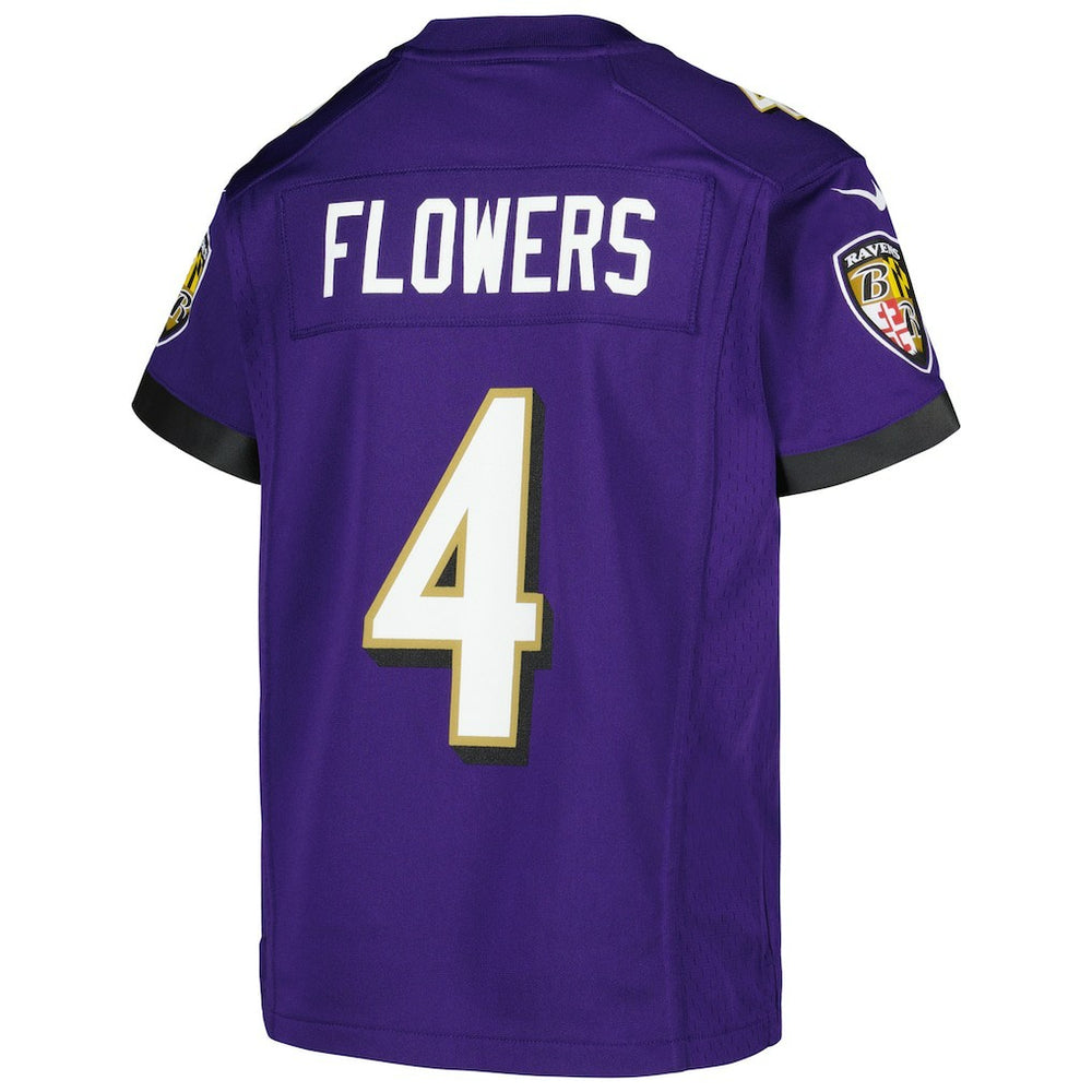 Baltimore Ravens Zay Flowers  Youth Game Jersey | NFL New