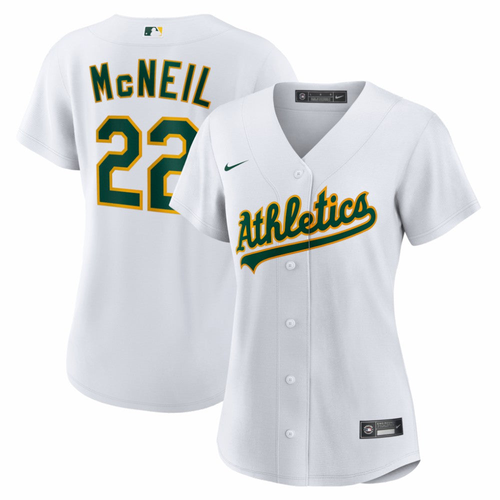 Jeff McNeil Athletics Nike Women's Home Replica Jersey - MLB Jerseys
