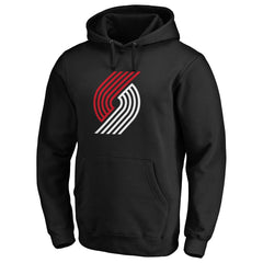 Black Portland Trail Blazers Primary Logo Pullover Hoodie | NBA
