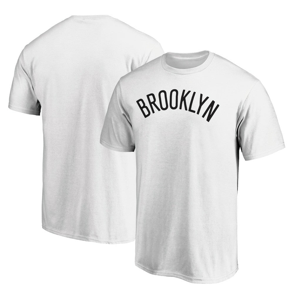 White Brooklyn Nets Wordmark Alt T-Shirt | NBA