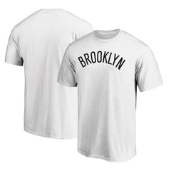 White Brooklyn Nets Wordmark Alt T-Shirt | NBA