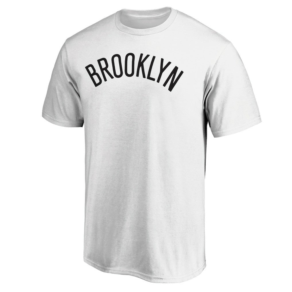 White Brooklyn Nets Wordmark Alt T-Shirt | NBA